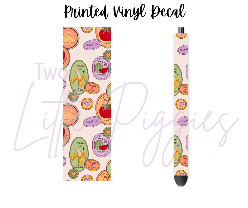 Printed Vinyl - Farmers Market