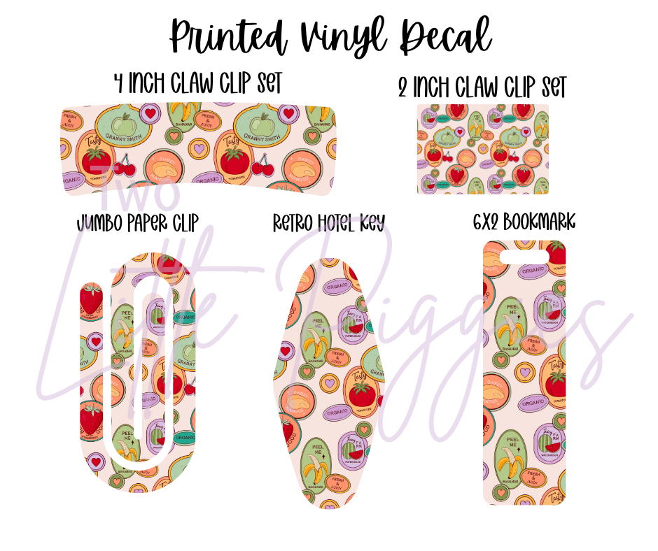 Printed Vinyl - Farmers Market