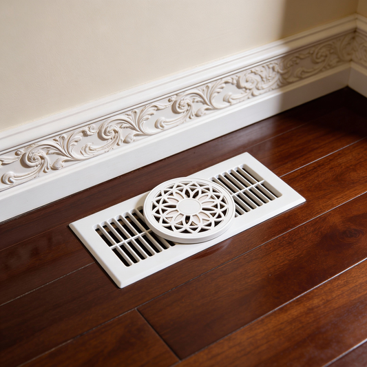 FlowScents clip installed in HVAC vent