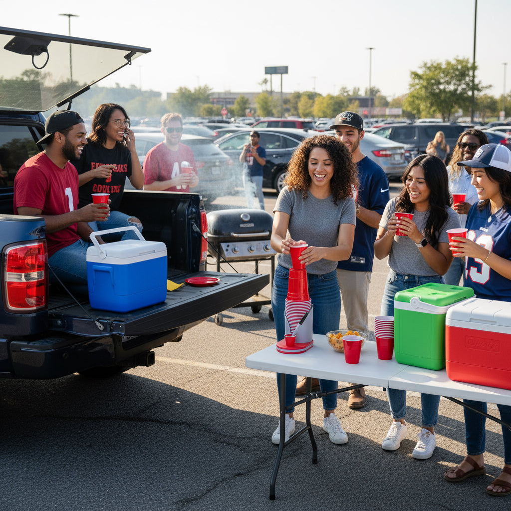 Disposable Cup Holder with Marker Slot - Party Cup Organizer for 16oz Cups