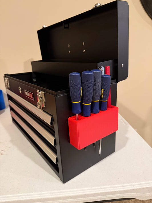 Tool Box Helper – Magnetic Screwdriver & Pencil Holder