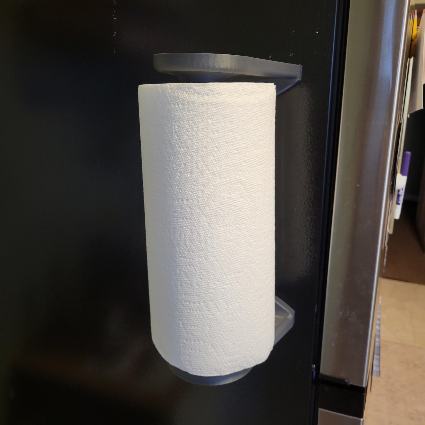Magnetic Paper Towel Holder - Versatile Horizontal & Vertical Mount for Kitchen, Garage, or Office