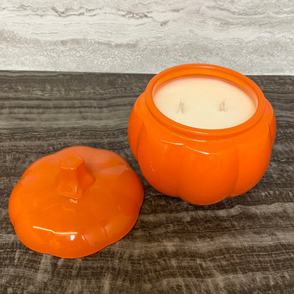 Glass Pumpkin Candle Jar Wick Bar