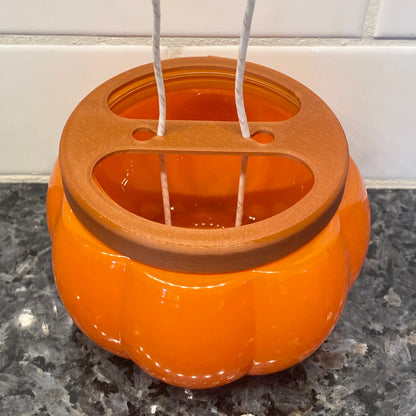 Glass Pumpkin Candle Jar Wick Bar