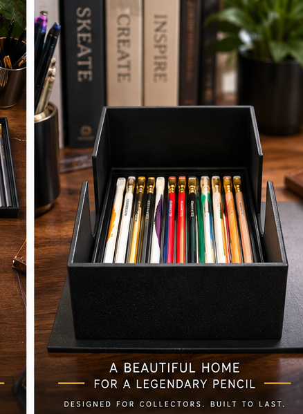 Blackwing Pencil Collector Storage Box – 5 Trays | Holds 60 Pencils