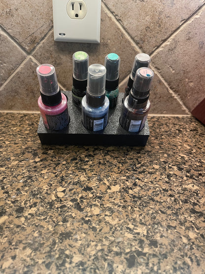 Mica, Distress Stain, and Oxide Sprays Organizor for Tim Holtz Spray Bottles