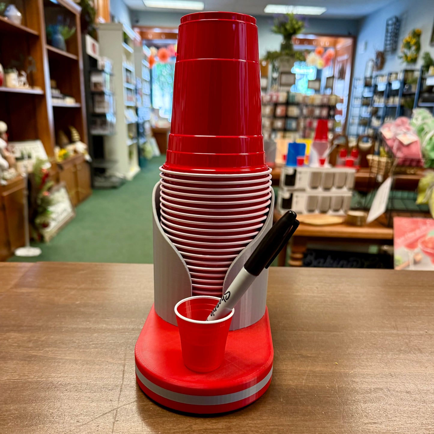 Disposable Cup Holder with Marker Slot - Party Cup Organizer for 16oz Cups