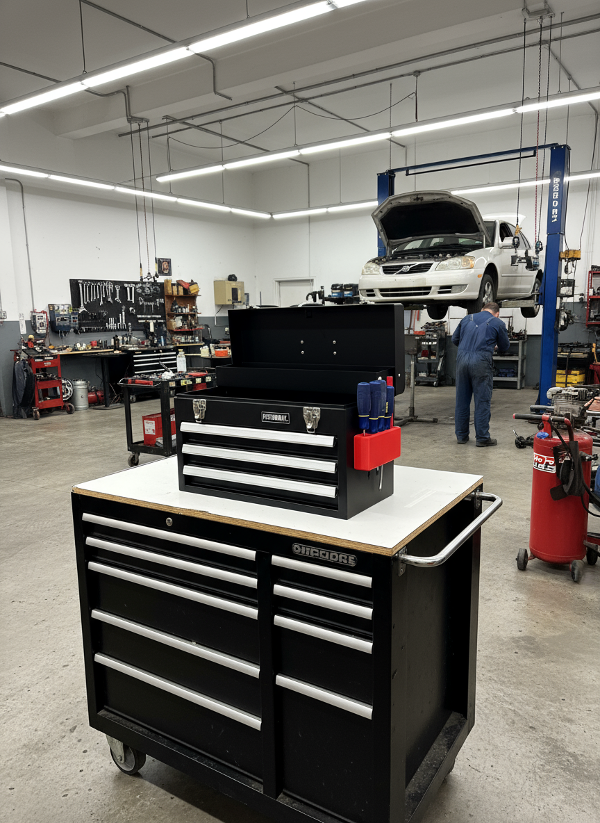 Tool Box Helper – Magnetic Screwdriver & Pencil Holder