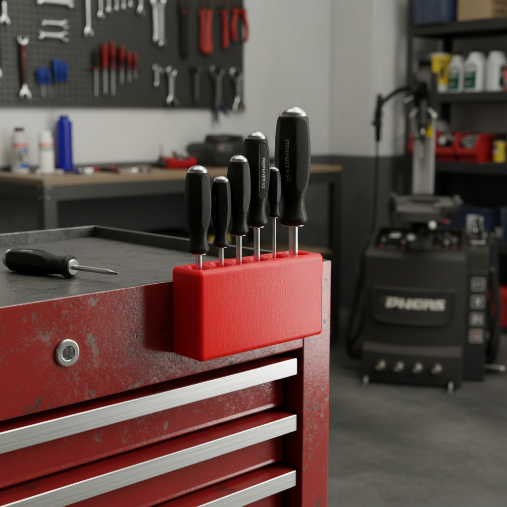 Tool Box Helper – Magnetic Screwdriver & Pencil Holder