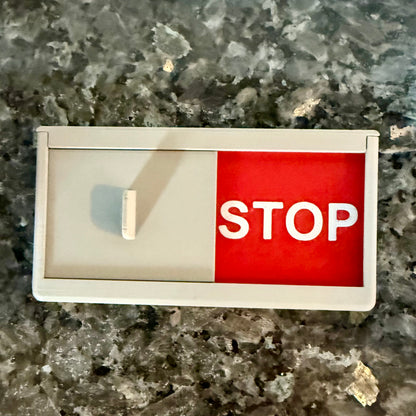 Go/Stop Bathroom Status Sign for Public Bathrooms