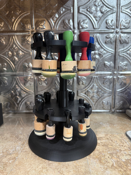 Alcohol Ink Applicator Tool Carousel – Holds 20 Applicators – Craft Storage Organizer