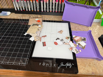 Multi-Purpose Craft Cleanup Tray with Pour Corners & Non-Slip Feet (Set of 2)