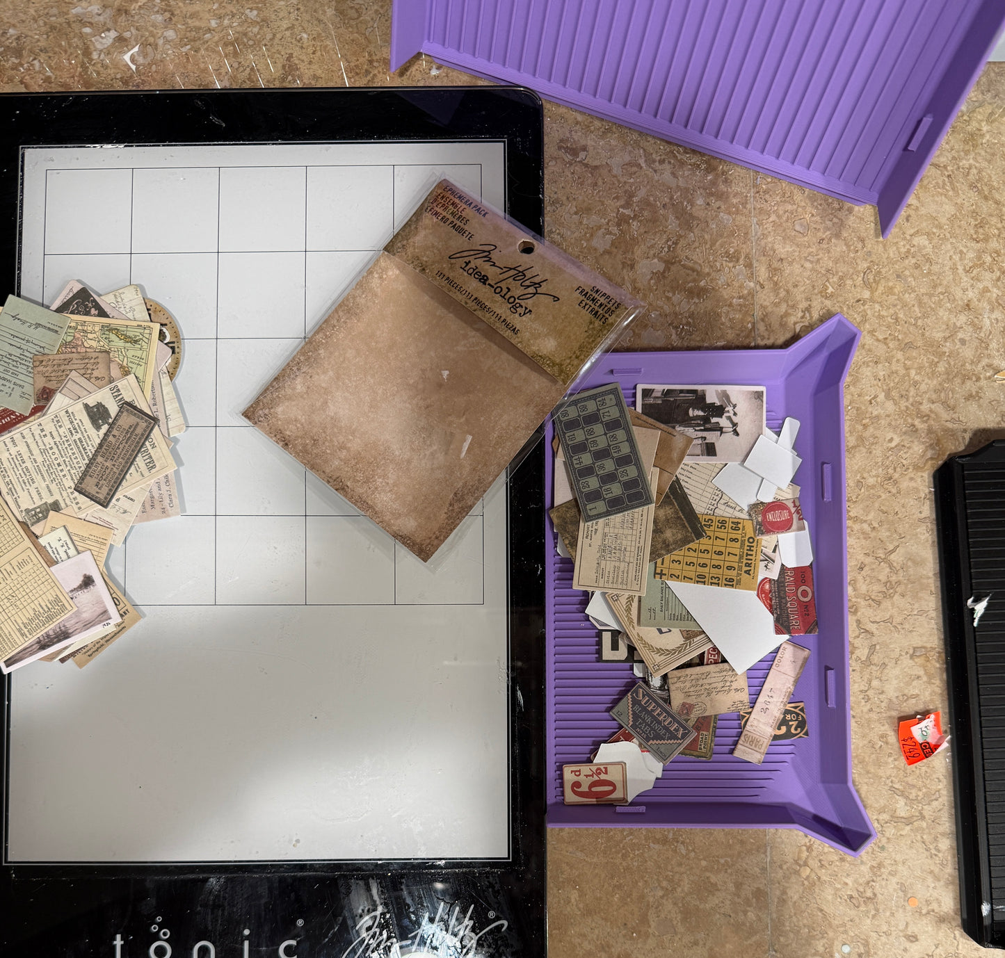 Multi-Purpose Craft Cleanup Tray with Pour Corners & Non-Slip Feet (Set of 2)