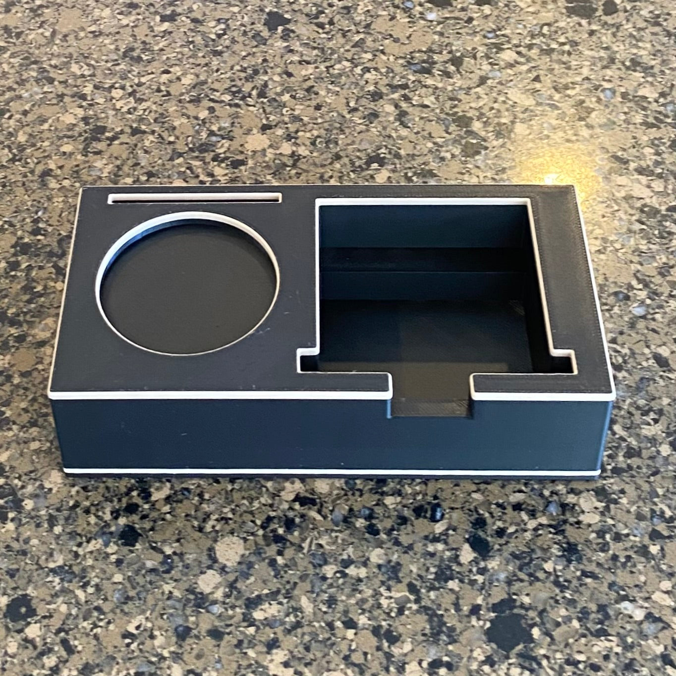 51mm Mini espresso holder front view showing rubber feet base