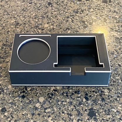 51mm Mini espresso holder front view showing rubber feet base