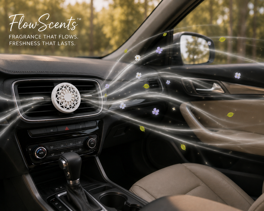 Refillable FlowScents Large Decorative Car Vent Diffuser
