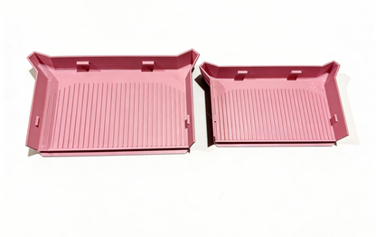 Multi-Purpose Craft Cleanup Tray with Pour Corners & Non-Slip Feet (Set of 2)