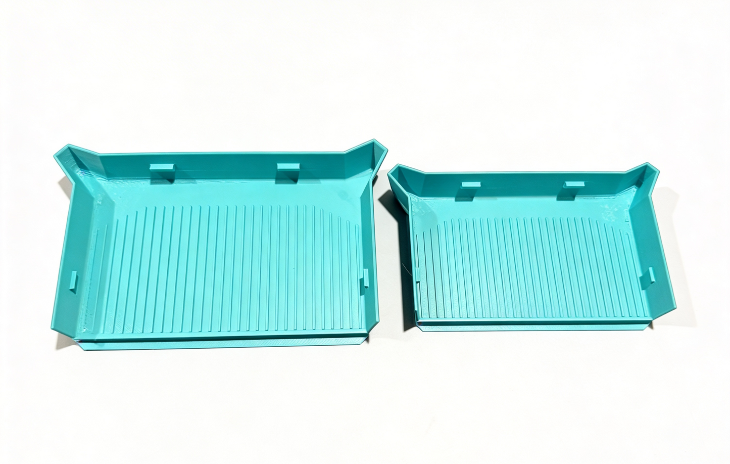 Multi-Purpose Craft Cleanup Tray with Pour Corners & Non-Slip Feet (Set of 2)