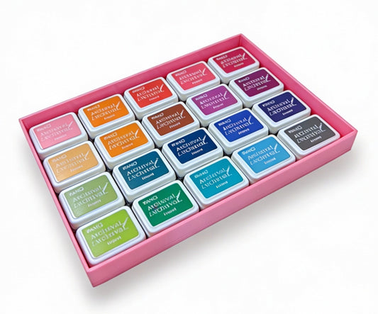 Mini Archival Ink Pad Stackable Storage Tray | Compact Organizer for Craft & Scrapbooking Supplies