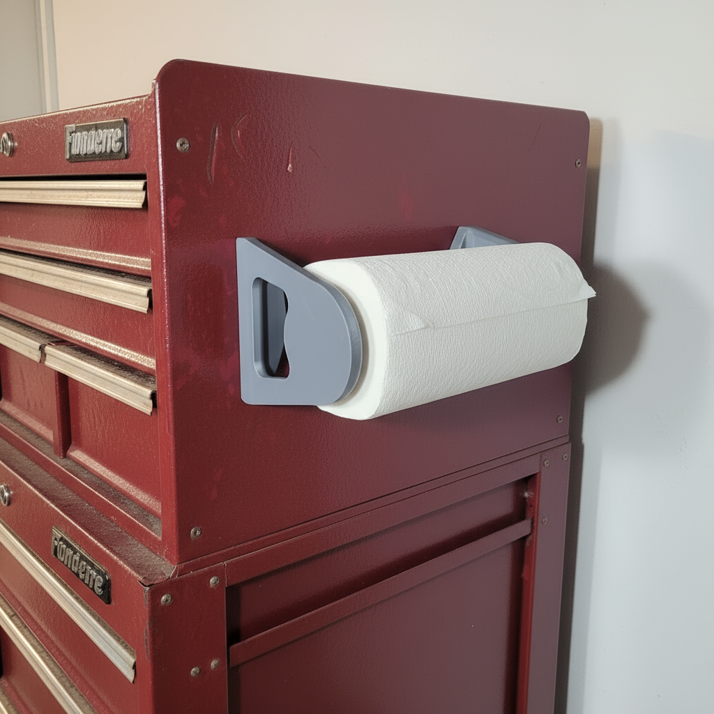 Magnetic Paper Towel Holder - Versatile Horizontal & Vertical Mount for Kitchen, Garage, or Office