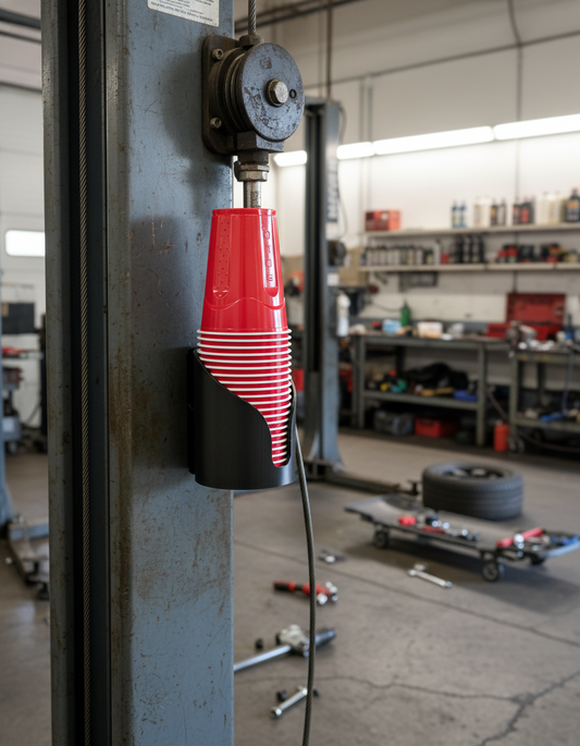 Disposable Cup Magnetic Holder - Durable Plastic Wall-Mount Holder with Magnetic or Screw-In Options for Metal Surfaces