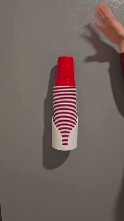 Magnetic Disposable Cup Holder – Fridge-Mount Organizer for Standard Party Cups